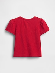 Gap Red Brannan Bear Puff-Sleeve T-Shirt (6mths-5yrs) - Image 2 of 3