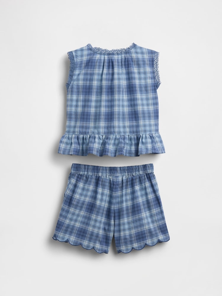 Gap Blue Check Two Piece Outfit Set (6mths-5yrs) - Image 2 of 3 Gap Blue Check Two Piece Outfit Set (6mths-5yrs) - Image 2 of 3