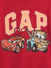 Gap Red Cars Disney Logo Short Sleeve T-shirt (6mths-5yrs) - Image 3 of 3