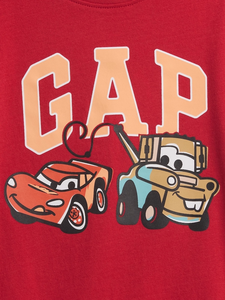 Gap Red Cars Disney Logo Short Sleeve T-shirt (6mths-5yrs) - Image 3 of 3