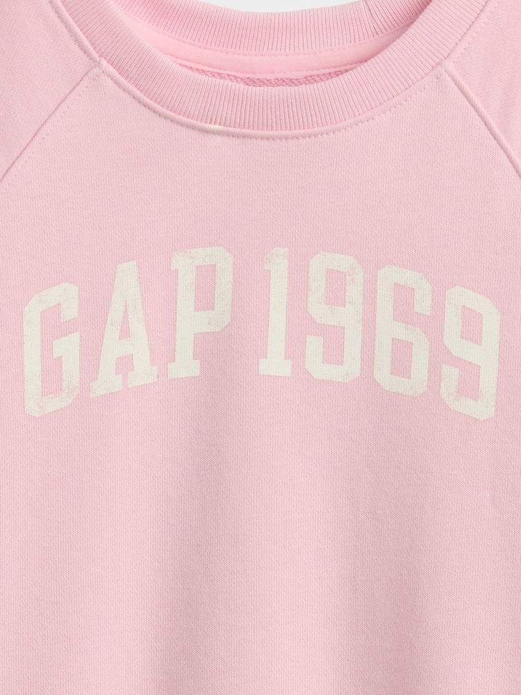 Gap Pink French Terry Short Sleeve Sweatshirt (6mths-5yrs) - Image 3 of 3 Gap Pink French Terry Short Sleeve Sweatshirt (6mths-5yrs) - Image 3 of 3