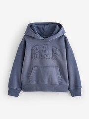 Gap Washed Navy VintageSoft Relaxed Logo Hoodie (4-13yrs) - Image 1 of 5
