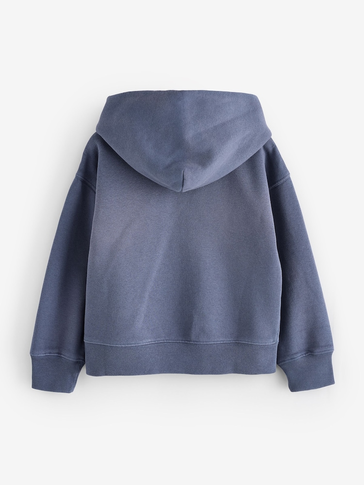 Gap Washed Navy VintageSoft Relaxed Logo Hoodie (4-13yrs) - Image 2 of 5 Gap Washed Navy VintageSoft Relaxed Logo Hoodie (4-13yrs) - Image 2 of 5
