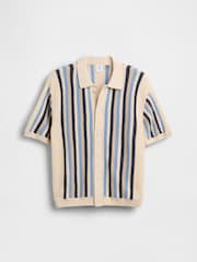 Gap Cream Crochet Stripe Shirt (4-13yrs) - Image 1 of 1