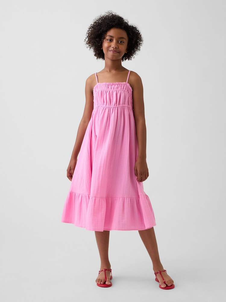 Rosa - Gap Gauze Midi Dress (4-13yrs) - Imagen 1 de 5 Rosa - Gap Gauze Midi Dress (4-13yrs) - Imagen 1 de 5