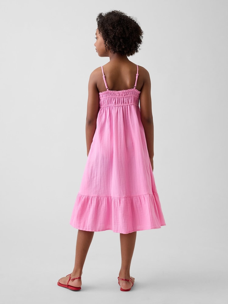Rosa - Gap Gauze Midi Dress (4-13yrs) - Imagen 2 de 5 Rosa - Gap Gauze Midi Dress (4-13yrs) - Imagen 2 de 5