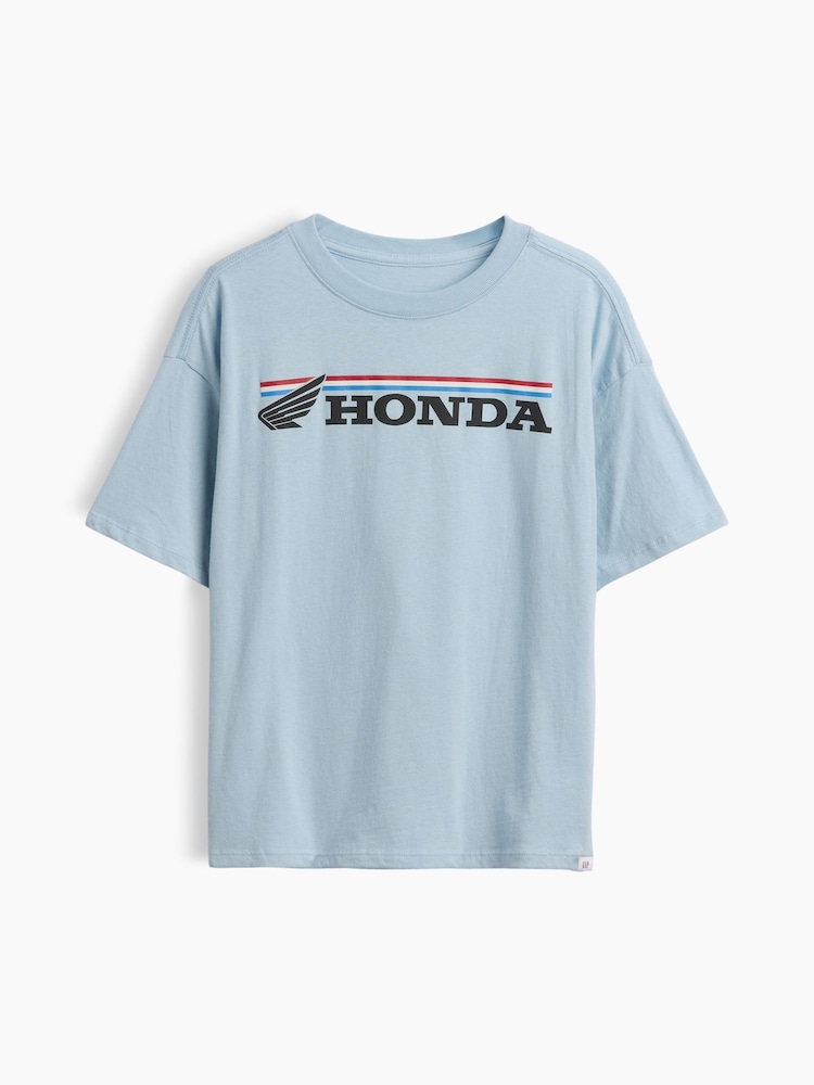 Blue Honda - Camiseta de manga corta de corte relajado con gráfico de Gap (4-13años) - Imagen 1 de 3