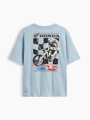Blue Honda - Camiseta de manga corta de corte relajado con gráfico de Gap (4-13años) - Imagen 2 de 3