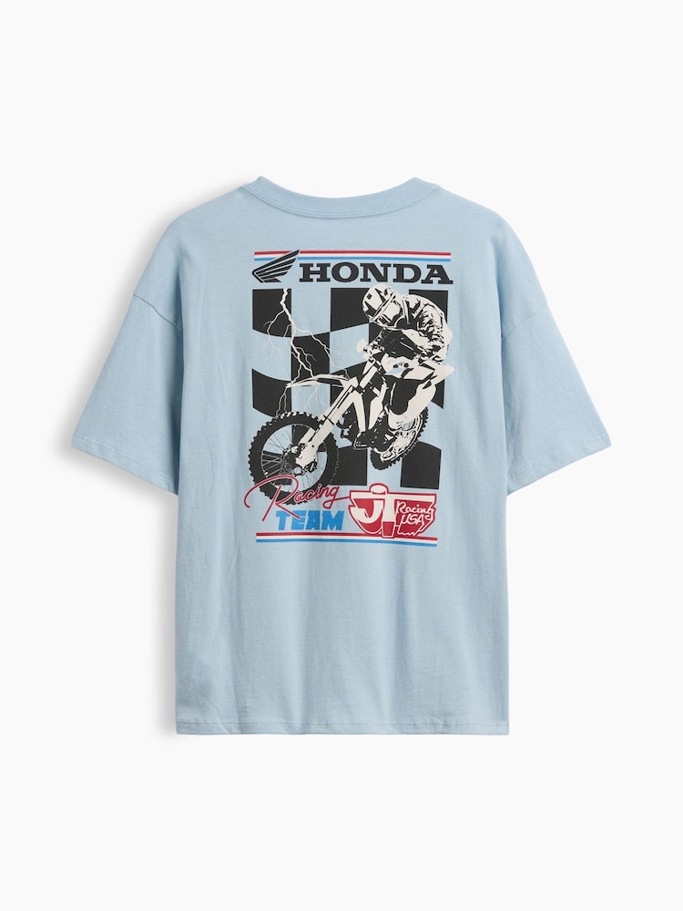 Blue Honda - Camiseta de manga corta de corte relajado con gráfico de Gap (4-13años) - Imagen 2 de 3
