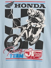 Blue Honda - Camiseta de manga corta de corte relajado con gráfico de Gap (4-13años) - Imagen 3 de 3