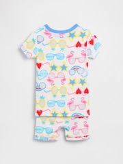Gap White Brushed Cotton Sunglasses Pyjamas Short Set (6mths-5yrs) - Image 2 of 2