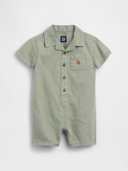 Gap Denim Pocket Short One-Piece (0-24mths) - Imaginea 1 din 2