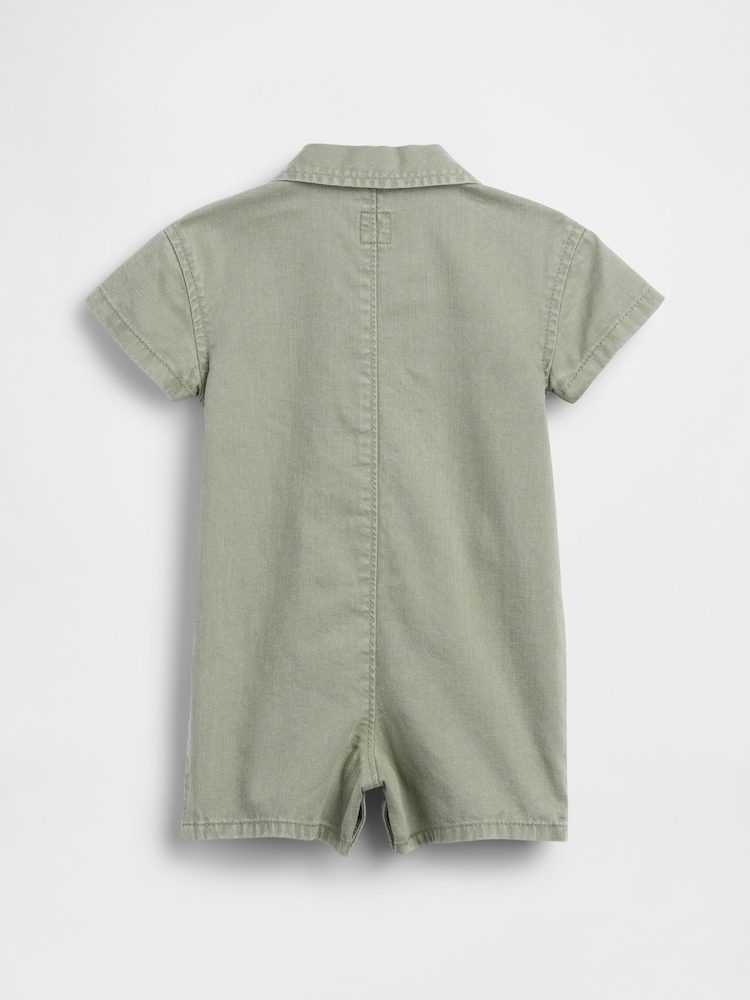 Gap Denim Pocket Short One-Piece (0-24mths) - Imaginea 2 din 2 Gap Denim Pocket Short One-Piece (0-24mths) - Imaginea 2 din 2
