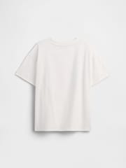 Gap White Hello Kitty Oversized Graphic Short Sleeve T-Shirt (4-13yrs) - Image 2 of 3