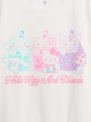 Gap White Hello Kitty Oversized Graphic Short Sleeve T-Shirt (4-13yrs) - Image 3 of 3