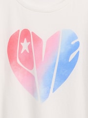 Gradient Heart - Gap Kids Graphic T-Shirt (4-13yrs) - Billede 4 af 4