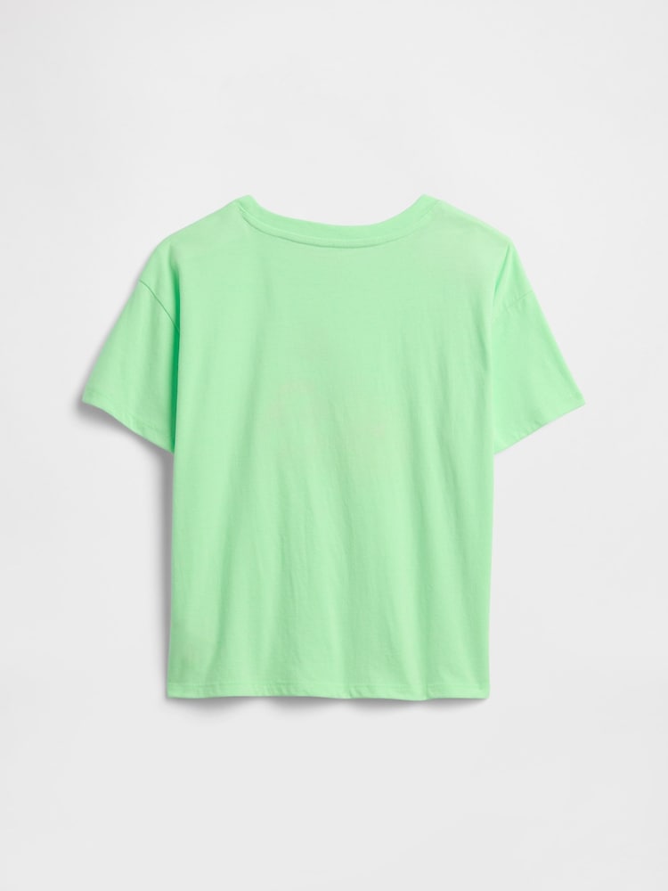 Gap Green Oversized Graphic T-Shirt (4-13yrs) - Image 2 of 3