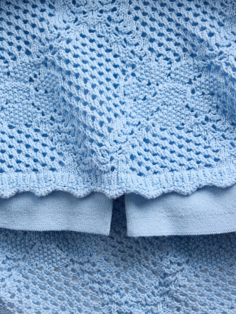 Gap Blue Pointelle Mini Skort - Image 5 of 5