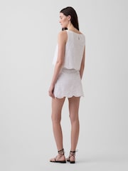 Blanco - Gap Eyelet Mini Skort - Imagen 2 de 4