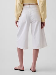 Gap White High Waisted Culotte Jeans - Image 2 of 4