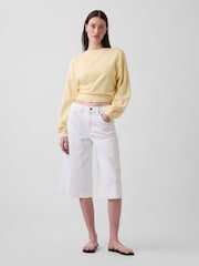 Gap White High Waisted Culotte Jeans - Image 3 of 4
