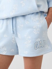 Gap Blue Floral Logo Shorts - Image 4 of 5