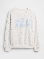 Gap White/Blue Floral Logo Sweatshirt - Image 5 of 5