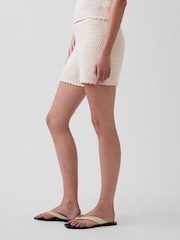 Gap Cream Crochet Easy Shorts - Image 3 of 5