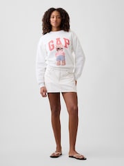 Gap White Brannan Bear Logo Sweatshirt - Image 3 of 5