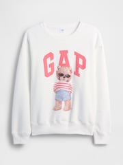 Gap White Brannan Bear Logo Sweatshirt - Image 5 of 5