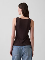 Gap Brown Linen-Blend Vest - Image 2 of 3