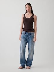 Gap Brown Linen-Blend Vest - Image 3 of 3