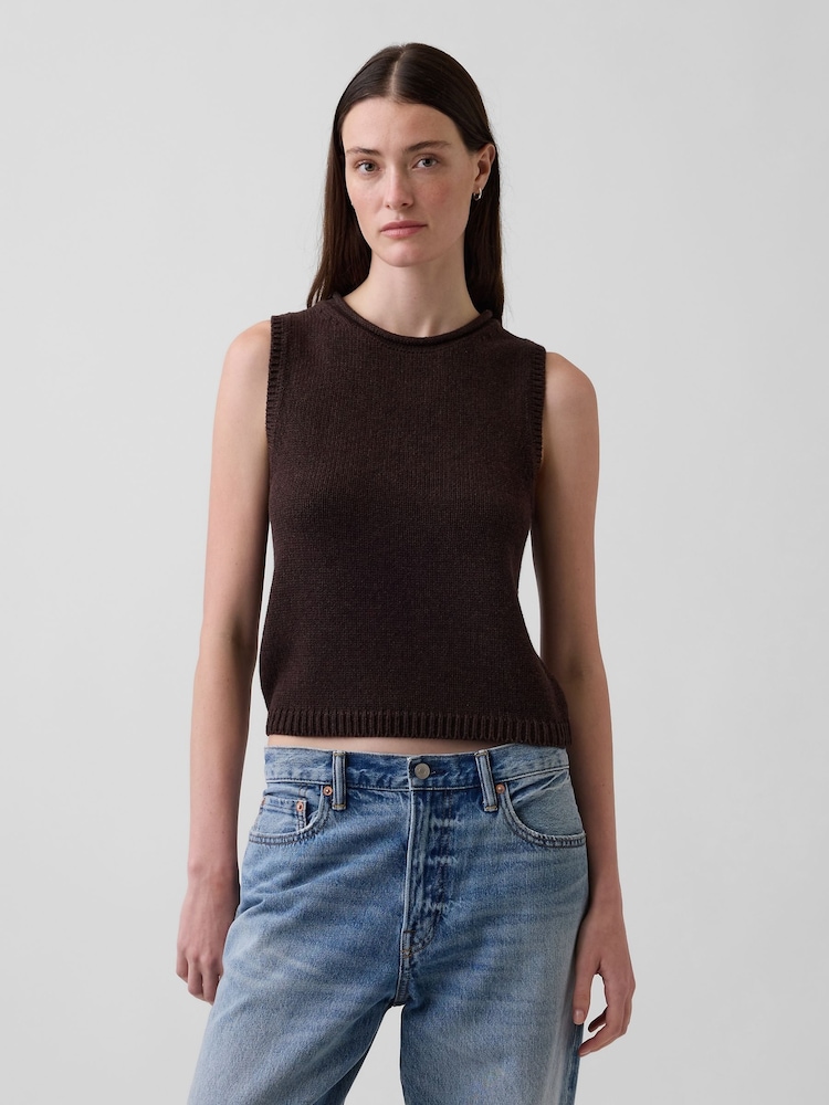 Gap Brown Knitted Vest - Image 1 of 4