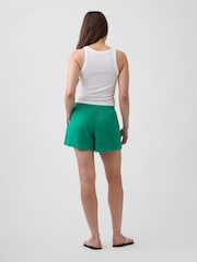Gap Green 4 inch Pull On Linen-Blend Shorts - Image 4 of 6