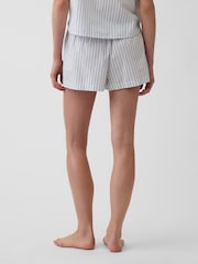 Gap Blue stripe Poplin Pyjama Boxer Shorts - Image 2 of 3