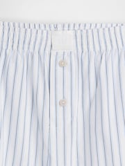 Gap Blue stripe Poplin Pyjama Boxer Shorts - Image 3 of 3