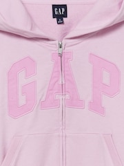 Hellpink - Gap French Terry Oversized Logo Zip Hoodie - Bild 2 von 2