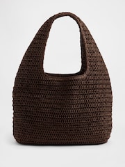 Gap Brown Straw Tote Bag - Image 1 of 3