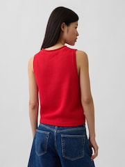 Gap Red Knitted Vest - Image 2 of 4