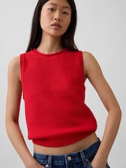Gap Red Knitted Vest - Image 3 of 4