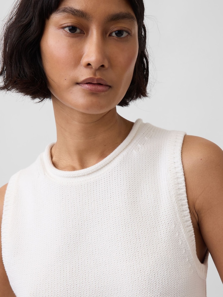 Gap White Knitted Vest - Image 4 of 4