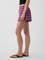 Gap Red/Blue Check 4" Seersucker Check Boxer Shorts - Image 3 of 4