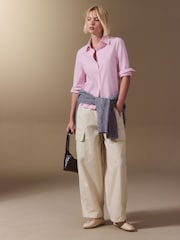 Pink Slim Fit Oxford Shirt - Image 3 of 5