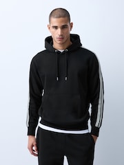 Black Side Stripe Overhead Hoodie - Image 1 of 8