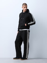 Black Side Stripe Overhead Hoodie - Image 2 of 8