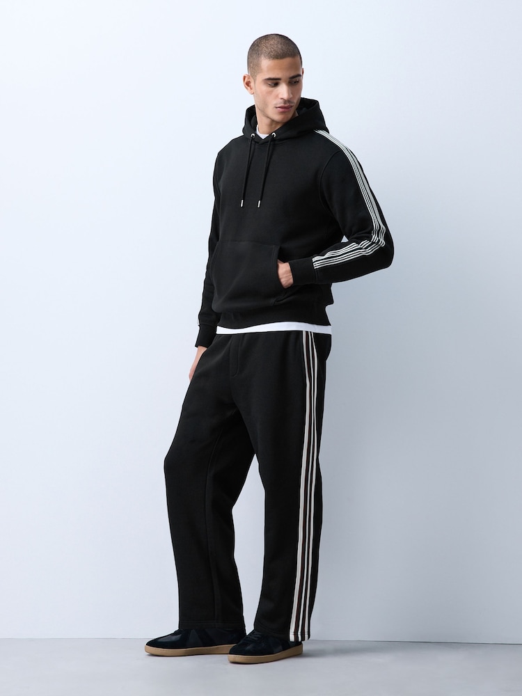 Black Side Stripe Overhead Hoodie - Image 2 of 8