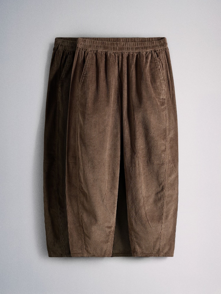 The Set 2 Pack Corduroy Barrel Trousers - Imaginea 2 din 10