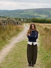 The Set 2 Pack Corduroy Barrel Trousers - Imaginea 3 din 10