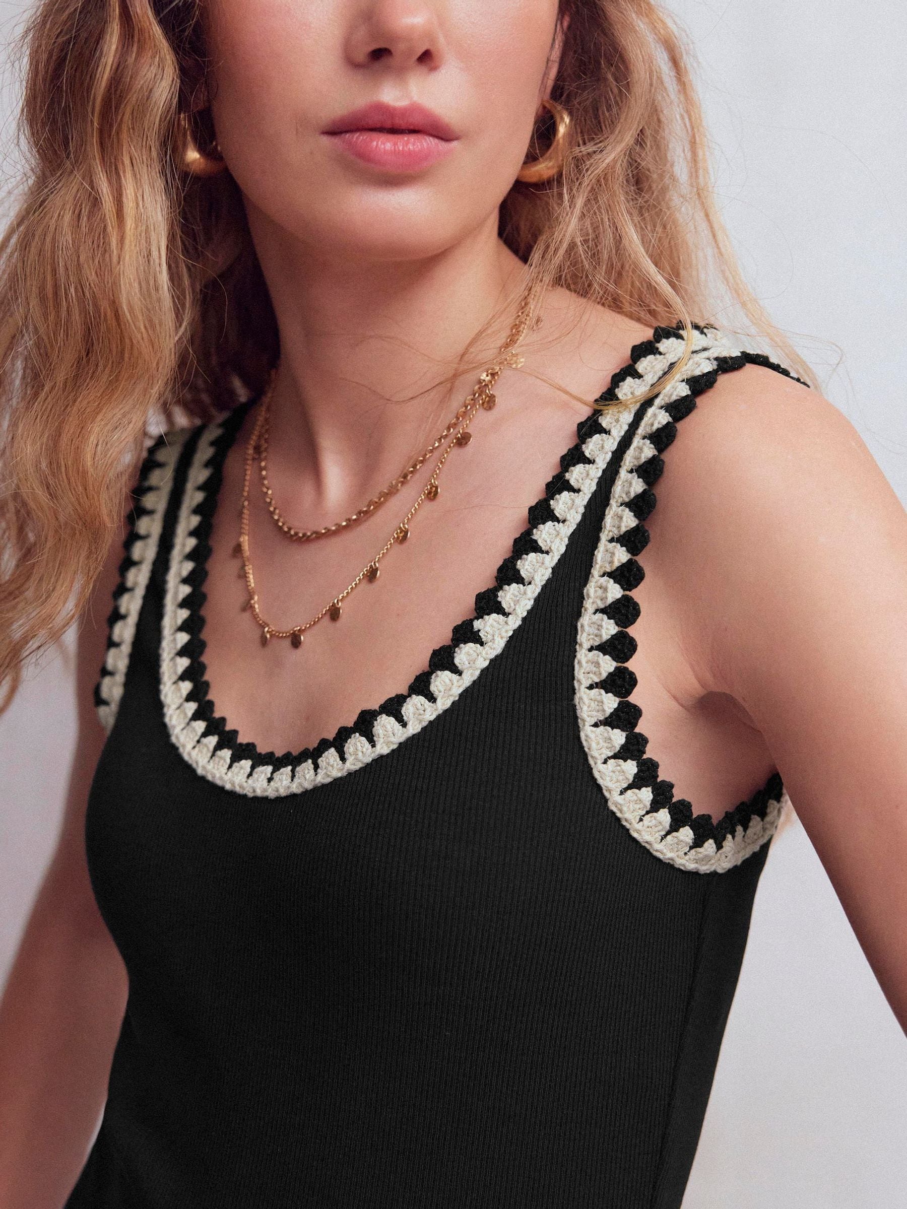 Buy Boden Black Maddie Trim Detail Vest from Next USA