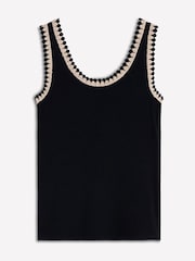 Boden Black Maddie Trim Detail Vest - Image 6 of 6